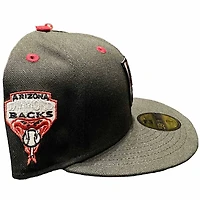 Arizona Diamondbacks Black Vile Vigilante Patch Maroon UV New Era 59FIFTY Fitted Hat