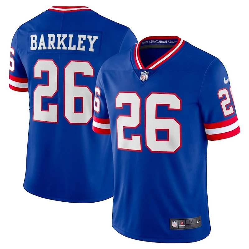 New York Giants Saquon Barkley Classic Blue Nike Vapor F.U.S.E Limited Jersey