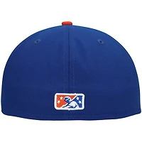 St. Lucie Mets Blue Orange Two Tone Black UV Authentic Collection MiLB 59FIFTY Fitted Hat