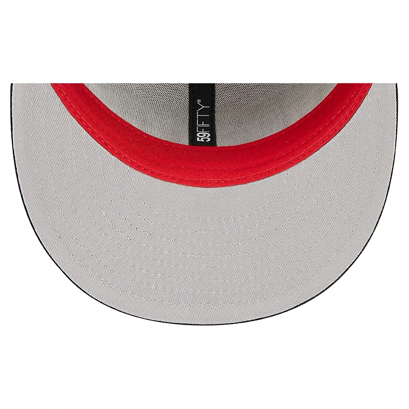 St. Louis Cardinals Black Script SL Side Patch Gray UV New Era 59FIFTY Fitted Hat