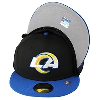 Los Angeles Rams Black Royal Basic New Era 59FIFTY Fitted Hat