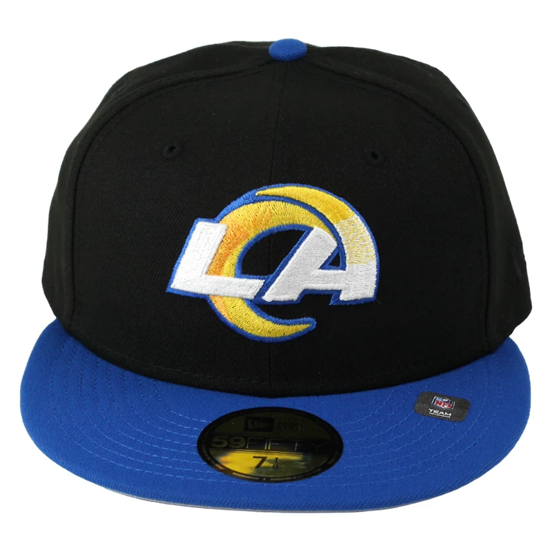 Los Angeles Rams Black Royal Basic New Era 59FIFTY Fitted Hat