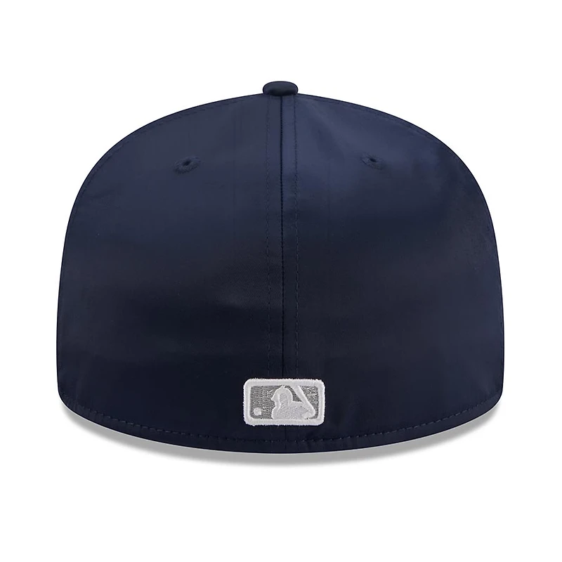 New York Yankees Navy White Satin Gray UV 59FIFTY Fitted Hat