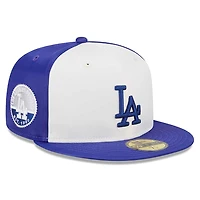 Los Angeles Dodgers Royal Blue White Satin Gray UV 59FIFTY Fitted Hat