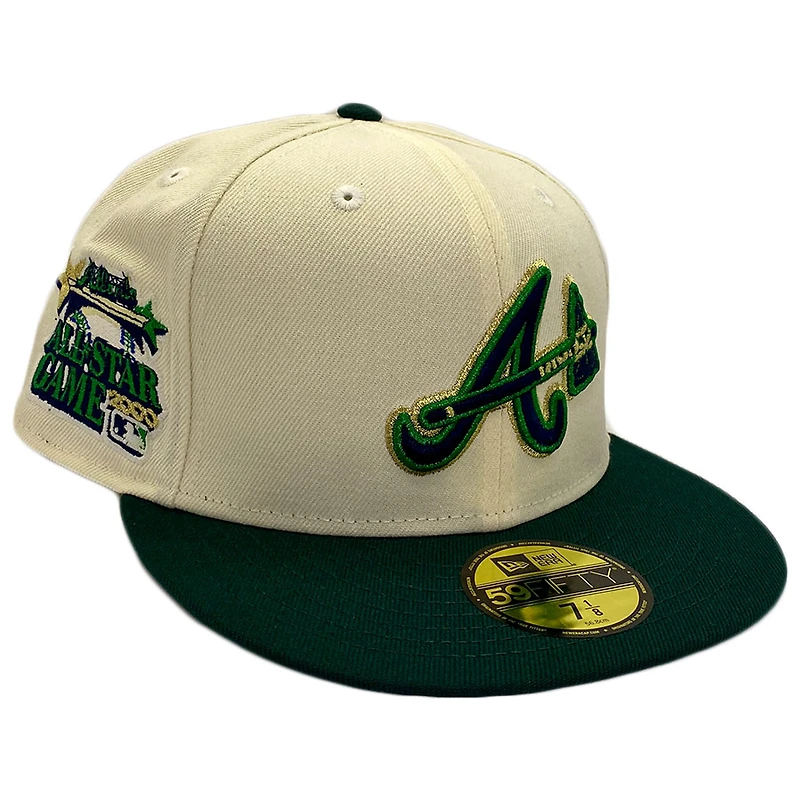 Braves Cream and Green My Hood To Yours 2000 ASG Patch Gray UV New Era 59Fifty Fitted Hat