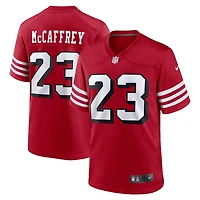 San Francisco 49ers Christian McCaffrey Alternate Scarlet Red Nike Game Jersey