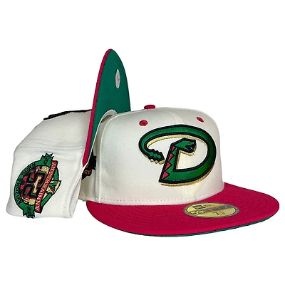 Arizona Diamondbacks Chrome Red Two Tone 25th Anniversary Patch Kelly Green UV New Era 59FIFTY Fitted Hat