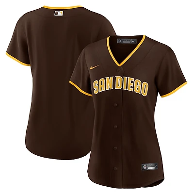 Womens San Diego Padres Brown Nike Road Replica Jersey