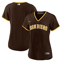 Womens San Diego Padres Brown Nike Road Replica Jersey