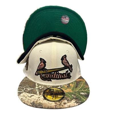 St. Louis Cardinals Chrome Realtree Two Tone Busch Stadium Patch Green UV New Era 59FIFTY Fitted Hat