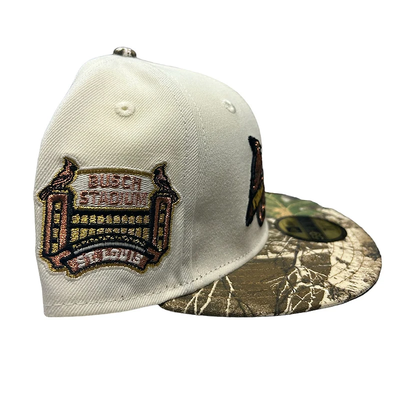 St. Louis Cardinals Chrome Realtree Two Tone Busch Stadium Patch Green UV New Era 59FIFTY Fitted Hat