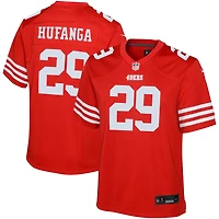 Youth San Francisco 49ers Talanoa Hufanga Scarlet Red Nike Game Jersey