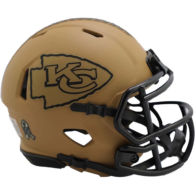 Kansas City Chiefs 2023 Salute To Service Riddell Speed Mini Helmet