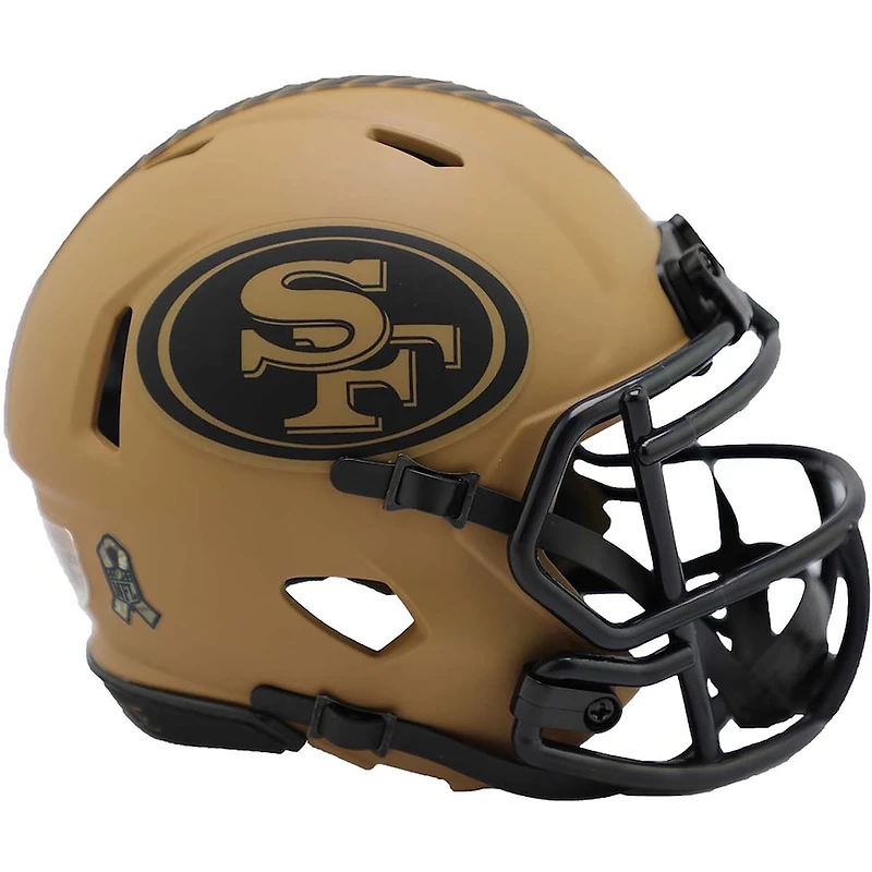 San Francisco 49ers 2023 Salute To Service Riddell Speed Mini Helmet