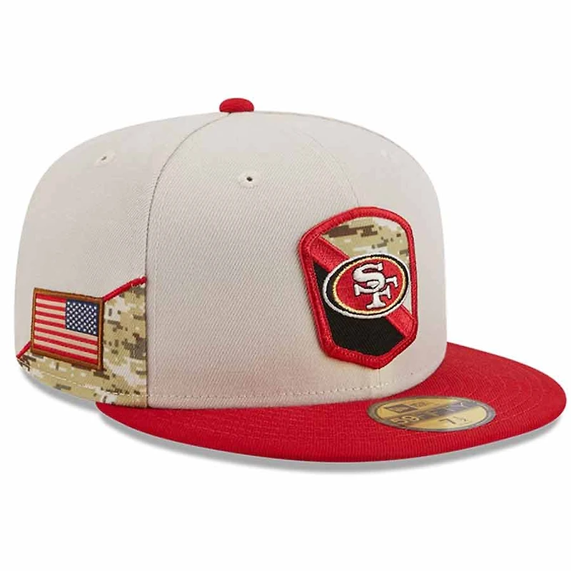 San Francisco 49ers 2023 Salute to Service NFL 59FIFTY New Era Fitted Hat