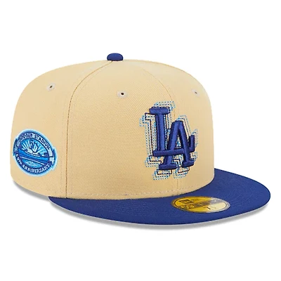 Los Angeles Dodgers Illusion Vegas Gold Royal Gray UV New Era 59FIFTY Fitted Hat