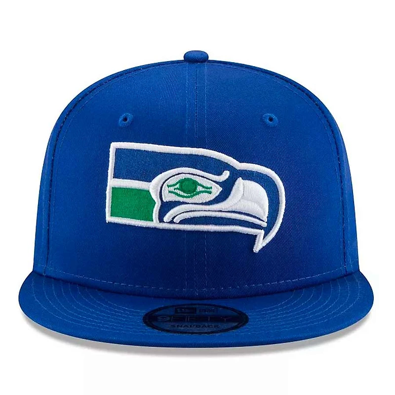Seattle Seahawks Blue Retro Basic NFL New Era 9FIFTY Snapback Hat