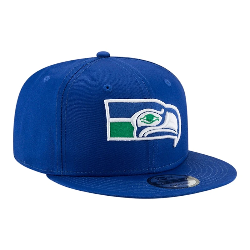 Seattle Seahawks Blue Retro Basic NFL New Era 9FIFTY Snapback Hat