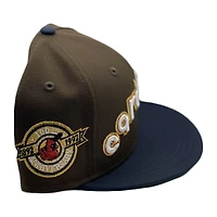St. Louis Cardinals Brown Navy Two Tone 100th Anniversary Patch Green UV New Era 59FIFTY Fitted Hat