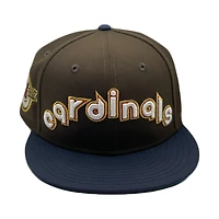 St. Louis Cardinals Brown Navy Two Tone 100th Anniversary Patch Green UV New Era 59FIFTY Fitted Hat