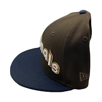 St. Louis Cardinals Brown Navy Two Tone 100th Anniversary Patch Green UV New Era 59FIFTY Fitted Hat