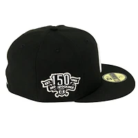 Cincinnati Reds Cyber Monday Black "Chrome C" 150th Patch Gray UV New Era 59FIFTY Fitted Hat