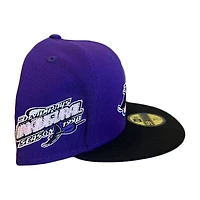 Tampa Bay Rays Purple Two Tone Storm Pack 1998 Inaugural Season Patch Baby Pink UV New Era 59FIFTY Fitted Hat