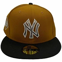 New York Yankees Brown and Black My Hood To Yours 2 1996 World Series Patch Gray UV Era 59Fifty Fitted Hat