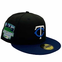 Minnesota Twins Black and Navy My Hood To Yours 2 2014 All Star Game Patch Gray UV New Era 59Fifty Fitted Hat