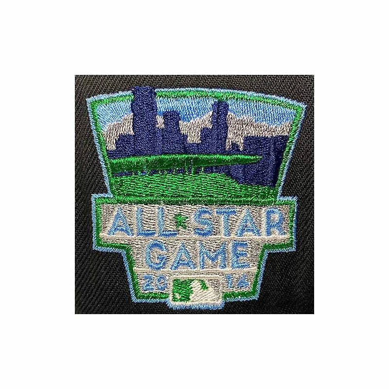 Minnesota Twins Black and Navy My Hood To Yours 2 2014 All Star Game Patch Gray UV New Era 59Fifty Fitted Hat