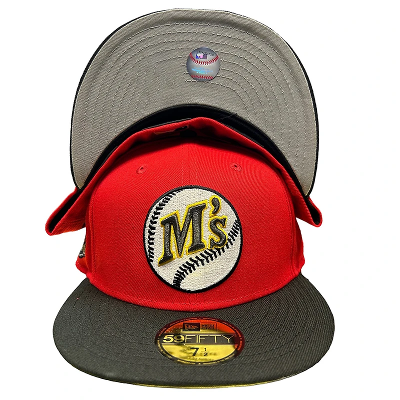 Seattle Mariners Red Renzy Pack 35th Aniv Patch Gray UV New Era 59FIFTY Fitted Hat