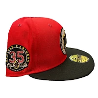 Seattle Mariners Red Renzy Pack 35th Aniv Patch Gray UV New Era 59FIFTY Fitted Hat