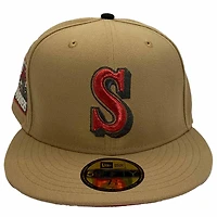 Seattle Mariners Khaki Rager Pack 30th Anniversary Patch Red UV New Era 59Fifty Fitted Hat