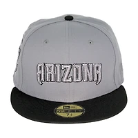Arizona Diamondbacks Gray Black Two Tone 1998 Patch UV 59FIFTY Fitted Hat