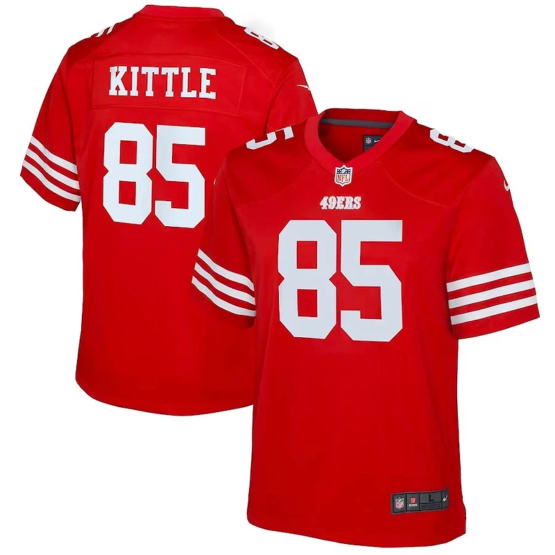Youth San Francisco 49ers George Kittle Scarlet Red Game Jersey