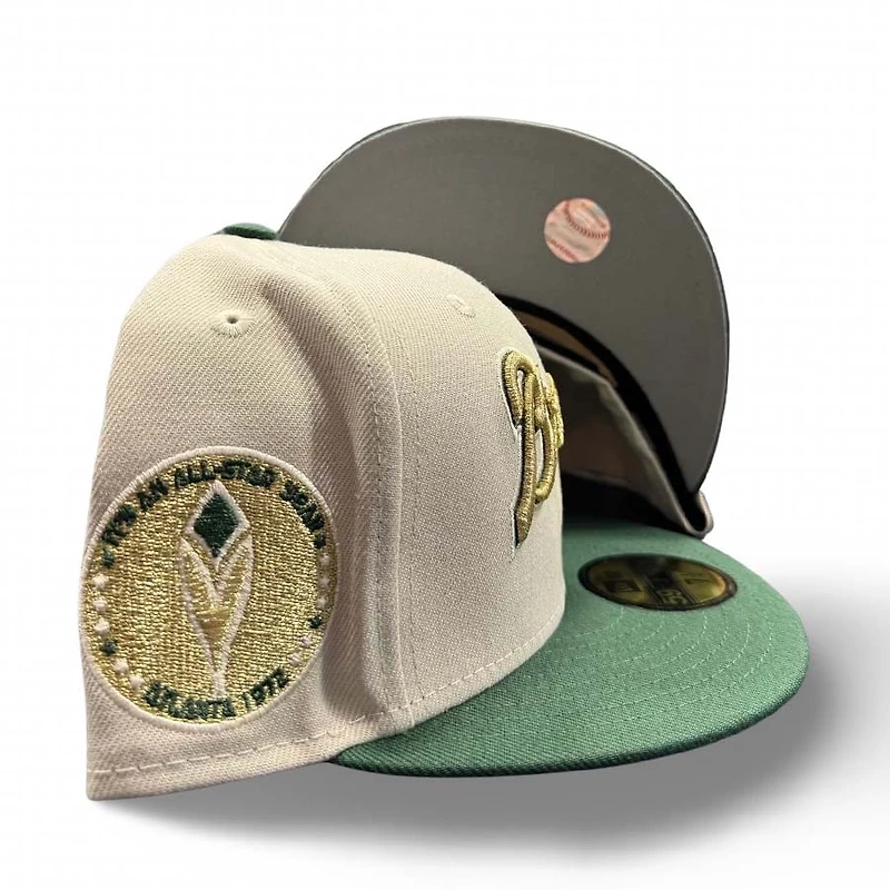 Atlanta Braves Stone Green "Augusta" 1972 Patch Gray UV 59FIFTY Fitted Hat