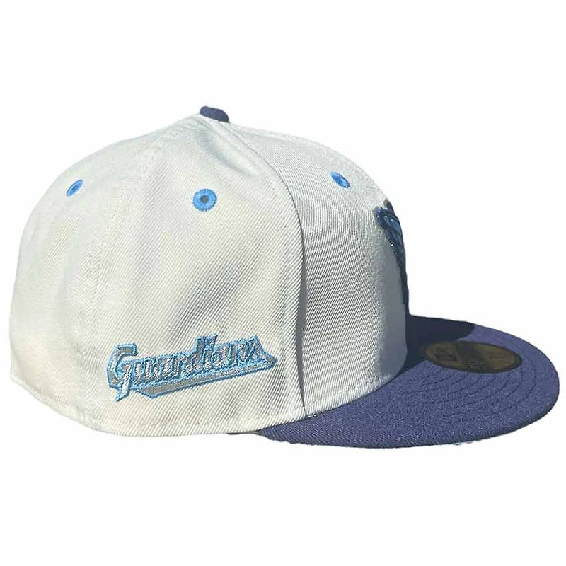 Cleveland Guardians Limitless Chrome and Light Royal Two Tone Patch Icy Blue UV New Era 59Fifty Fitted Hat