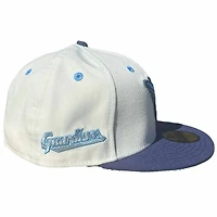 Cleveland Guardians Limitless Chrome and Light Royal Two Tone Patch Icy Blue UV New Era 59Fifty Fitted Hat