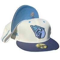 Cleveland Guardians Limitless Chrome and Light Royal Two Tone Patch Icy Blue UV New Era 59Fifty Fitted Hat