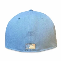 Atlanta Braves Icy Blue Turner Field Final Season Patch Pink UV New Era 59Fifty Fitted Hat