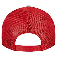 Kansas City Chiefs Gray Red Trucker New Era 9FIFTY Low Profile Snapback Hat