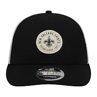 New Orleans Saints Black Circle New Era 9FIFTY Low Profile Snapback Hat