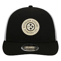 Pittsburgh Steelers Black Circle New Era 9FIFTY Low Profile Snapback Hat