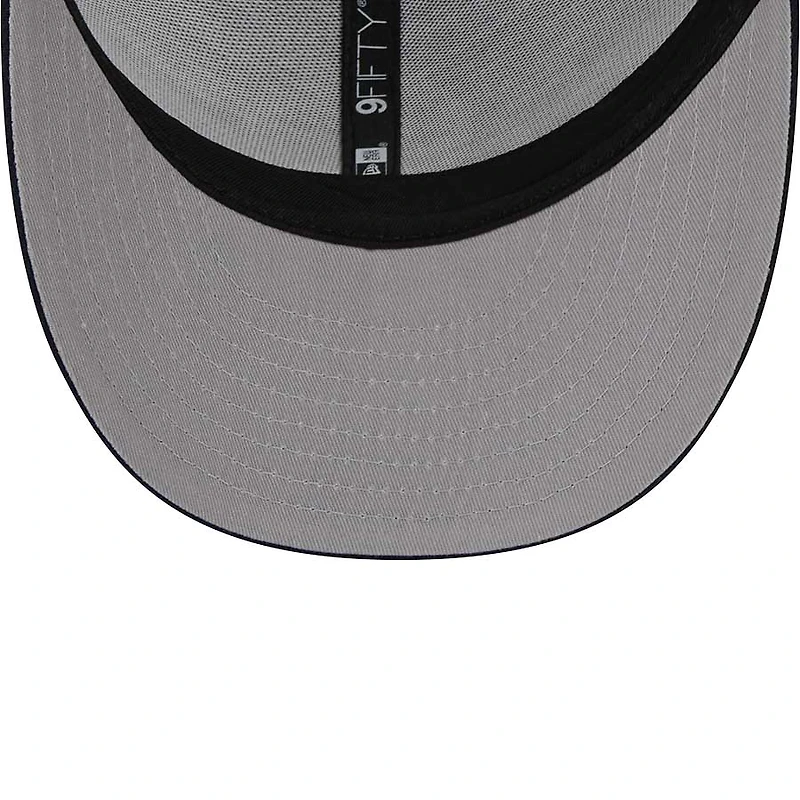 Atlanta Braves Navy Circle New Era 9FIFTY Low Profile Snapback Hat