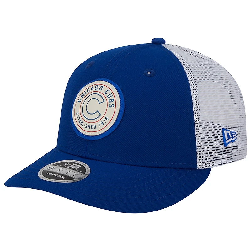 Chicago Cubs Royal Blue Circle New Era 9FIFTY Low Profile Snapback Hat