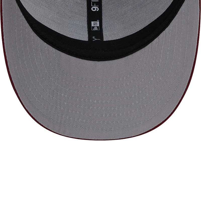 Arkansas Razorbacks Cardinal Red Circle New Era 9FIFTY Low Profile Snapback Hat