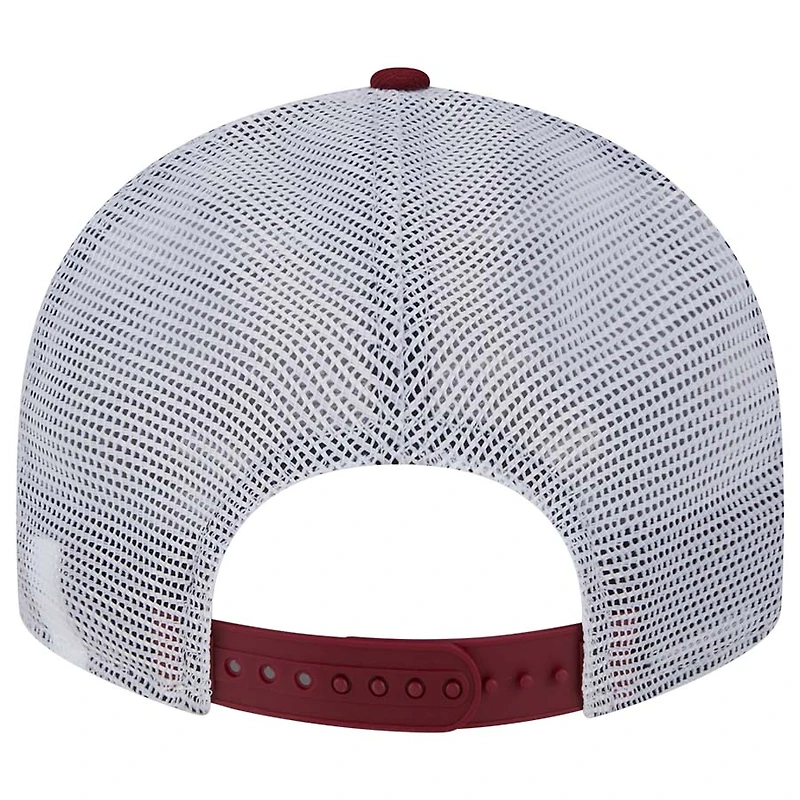 Arkansas Razorbacks Cardinal Red Circle New Era 9FIFTY Low Profile Snapback Hat