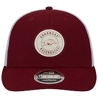 Arkansas Razorbacks Cardinal Red Circle New Era 9FIFTY Low Profile Snapback Hat