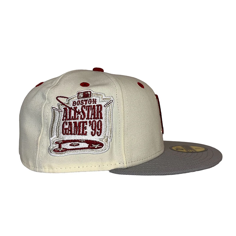 Boston Red Sox Chrome Gray Two Tone 1999 ASG Patch UV New Era 59FIFTY Fitted Hat