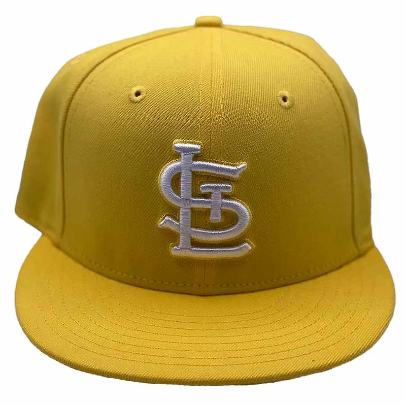 St. Louis Cardinals All Yellow with White Logo New Era 59FIFTY Fitted Hat